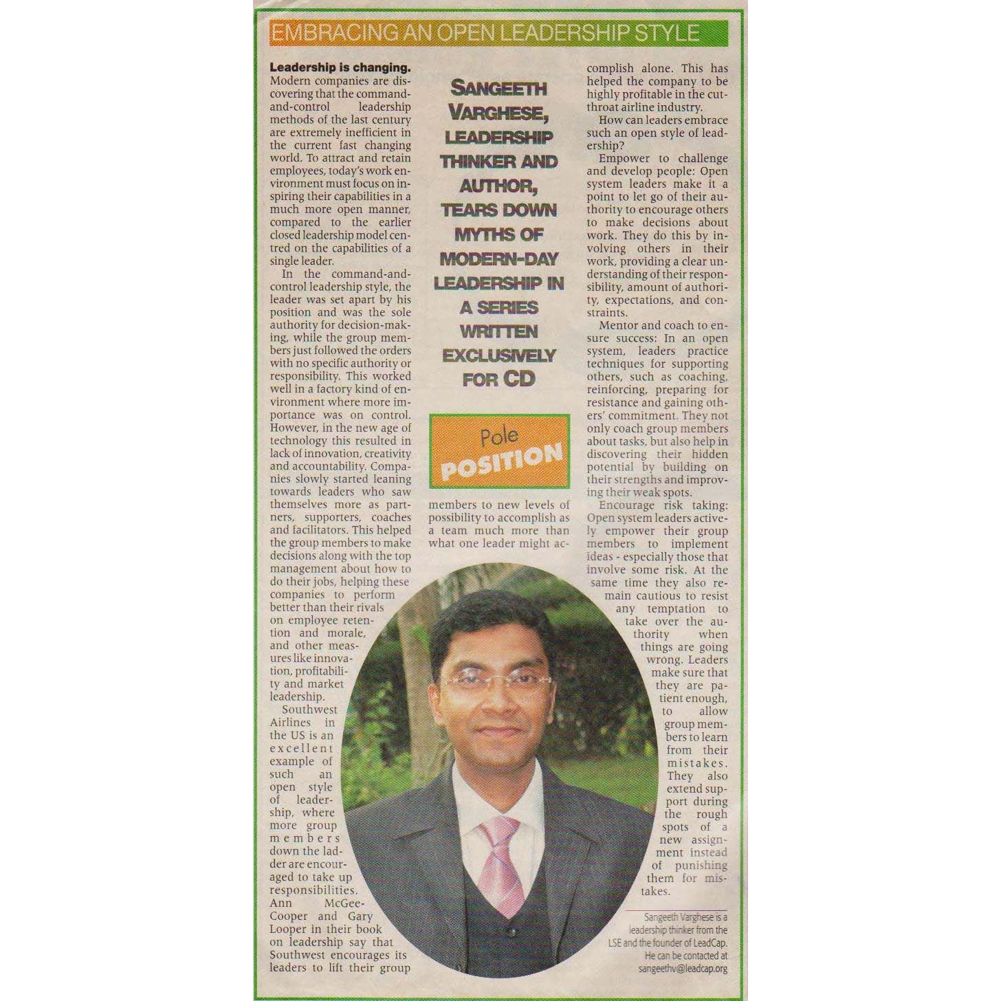 The Economic Times 30 May 2008